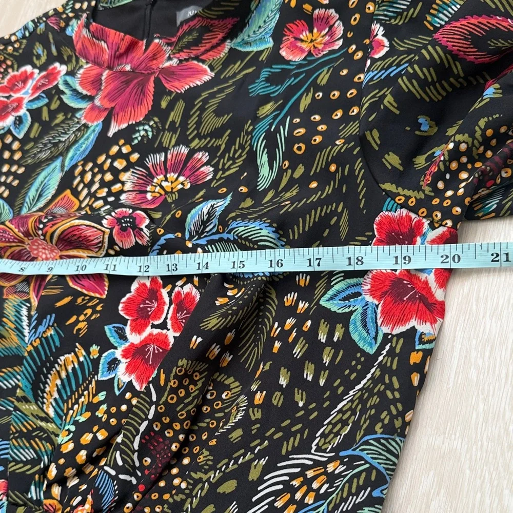 Julia Jordan Black Floral Midi Dress - Picture 5 of 8